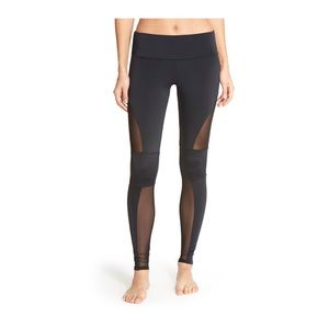Mesh moto leggings
